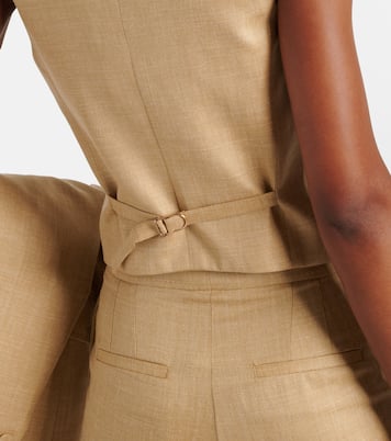 Wool, silk and linen vest | Gabriela Hearst