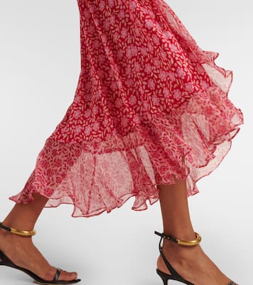 Clementina floral crepe midi dress | Rixo