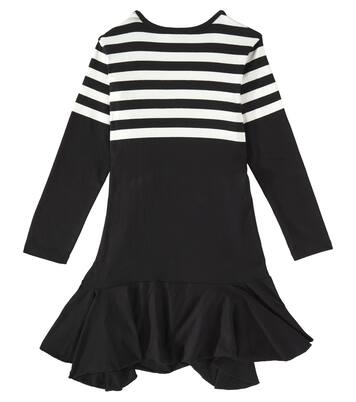 Vestido de algodón con 4G a rayas | Givenchy Kids