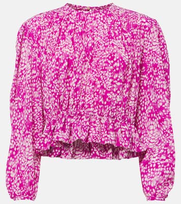 Top Gelina in misto seta con stampa | Isabel Marant