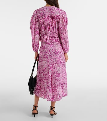 Top Gelina in misto seta con stampa | Isabel Marant