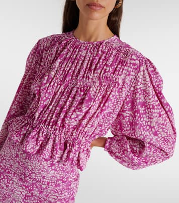 Top Gelina in misto seta con stampa | Isabel Marant