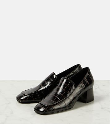 Pumps mocassino in pelle stampata  | Toteme