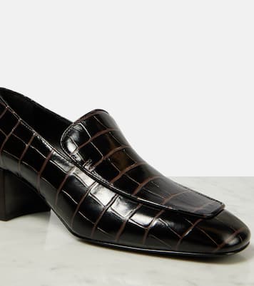 Pumps mocassino in pelle stampata  | Toteme