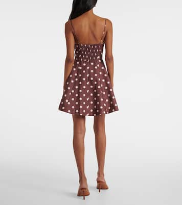 Abito corto Acacia in lino a pois | Zimmermann