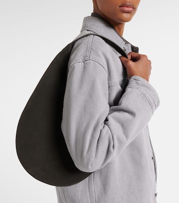 Borsa a spalla Lune Mini in suede | Aesther Ekme