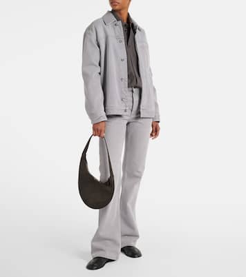 Borsa a spalla Lune Mini in suede | Aesther Ekme
