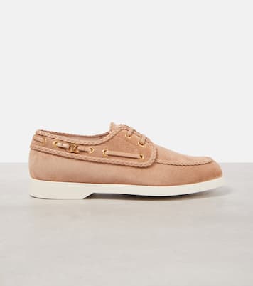 Palm Avenue suede boat shoes | Valentino Garavani