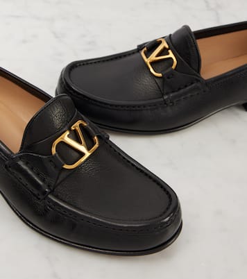 VLogo Signature leather loafers | Valentino Garavani