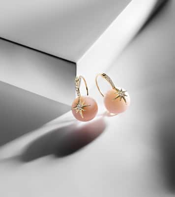Starburst 14kt gold earrings with opals | Sydney Evan