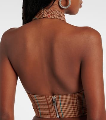 Top in misto lana a quadri | Area