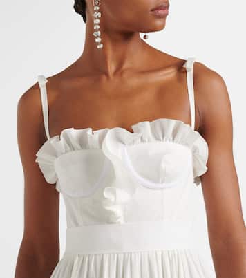 Abito lungo in cotone con volant | Giambattista Valli