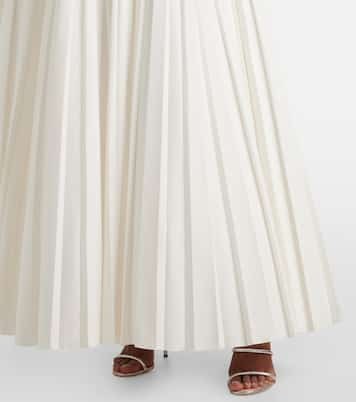 Abito lungo in cotone con volant | Giambattista Valli
