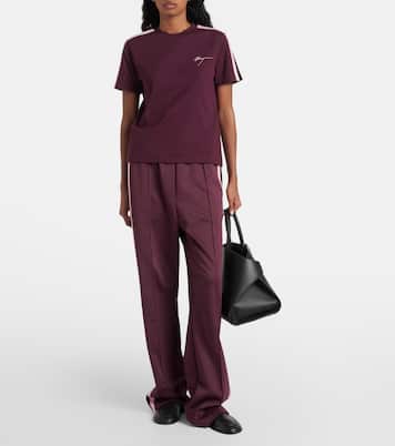 Camiseta de jersey de algodón con logo | Ferragamo