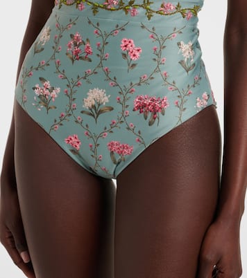 Maillot de bain brodé Ilusión à fleurs | Agua by Agua Bendita