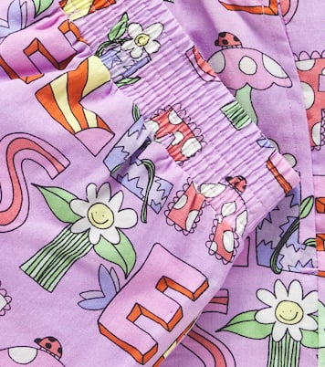 Shorts in cotone con logo | Stella McCartney Kids