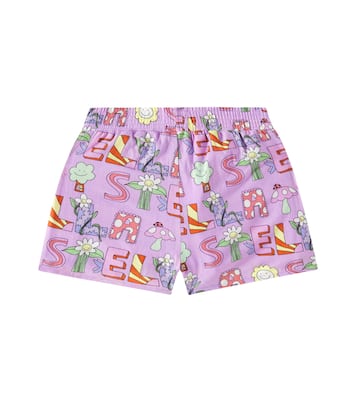 Shorts in cotone con logo | Stella McCartney Kids