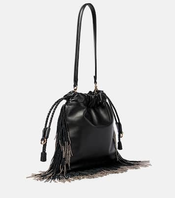 Secchiello Kalispera Small in pelle con frange | Etro