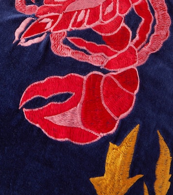 Cuscino Rock Lobster in velluto con ricamo | Les-Ottomans