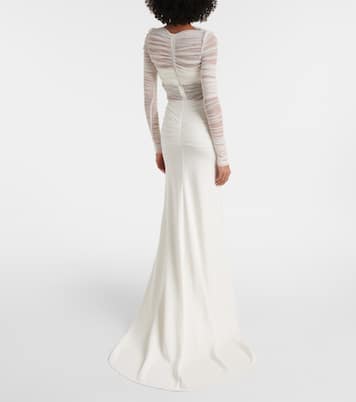 Robe de mariée longue en tulle | Christopher Esber