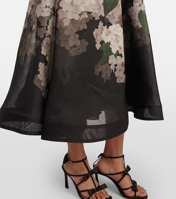 Abito midi Balance in lino e seta | Zimmermann