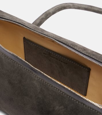 Lagune Bowling Mini suede shoulder bag | Aesther Ekme