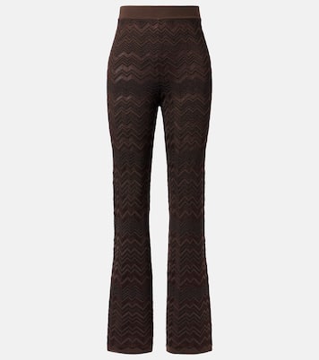 High-Rise-Schlaghose aus Häkelstrick | Missoni