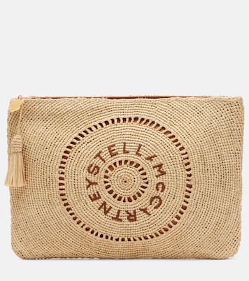 Logo raffia clutch | Stella McCartney