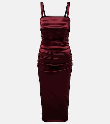 Draped satin midi dress | Dolce&Gabbana