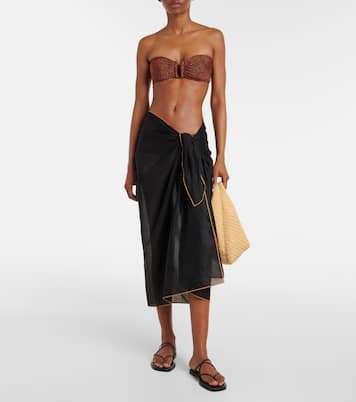 Cabine semi-sheer beach cover-up | Eres