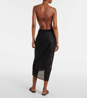 Cabine semi-sheer beach cover-up | Eres