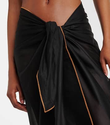 Cabine semi-sheer beach cover-up | Eres