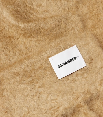 Logo mohair and wool-blend scarf | Jil Sander