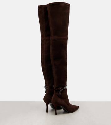 Overknee-Stiefel Camie 85 aus Veloursleder | Jimmy Choo