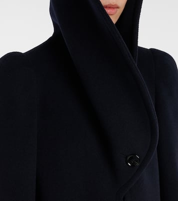 Asymmetric wool coat | Alaïa