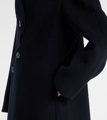 Asymmetric wool coat | Alaïa