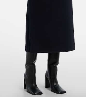 Asymmetric wool coat | Alaïa