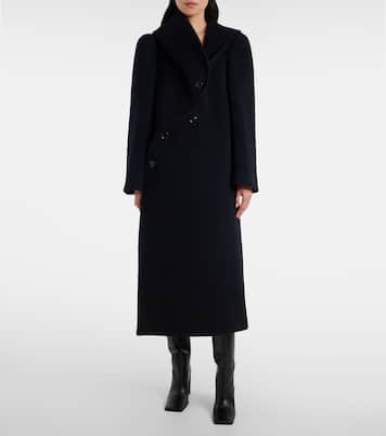Asymmetric wool coat | Alaïa