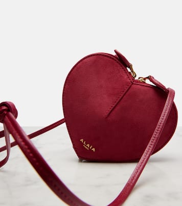 Le Cœur suede shoulder bag | Alaïa