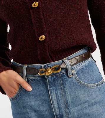 Cinturón Knot de piel Intrecciato | Bottega Veneta