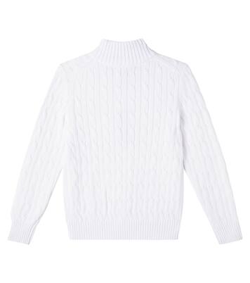 Jersey trenzado de algodón con cremallera | Polo Ralph Lauren Kids