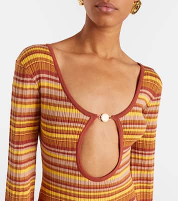 Robe longue Rey rayée | Bananhot