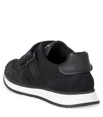 DG suede-trimmed sneakers | Dolce&Gabbana Kids