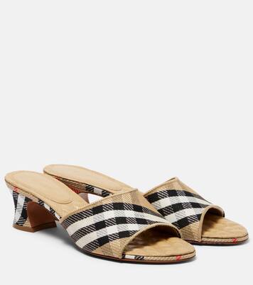 Mules Sloane 45 con Burberry Check | Burberry