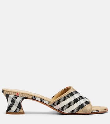 Mules Sloane 45 con Burberry Check | Burberry