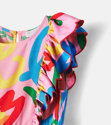 Printed ruffled dress | Stella McCartney Kids