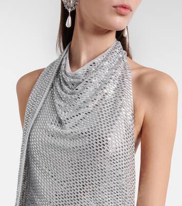 Vestido largo adornado | Self-Portrait