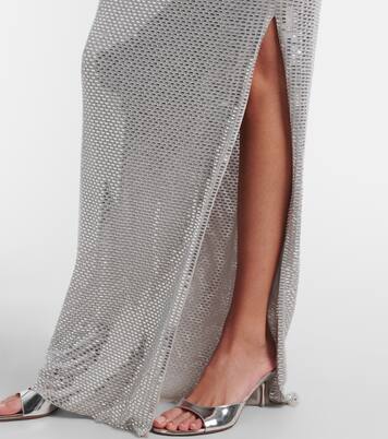 Vestido largo adornado | Self-Portrait