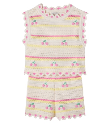 Top e shorts Paloma in crochet di cotone | Bebe Organic