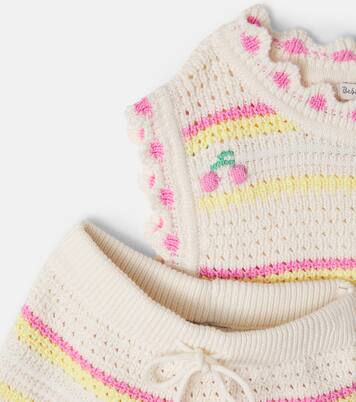 Top e shorts Paloma in crochet di cotone | Bebe Organic